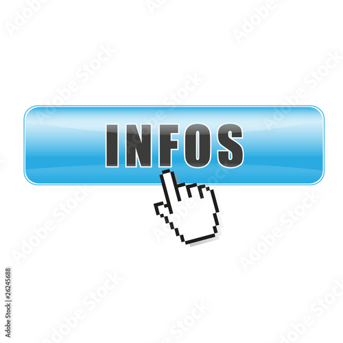 Button Infos blau