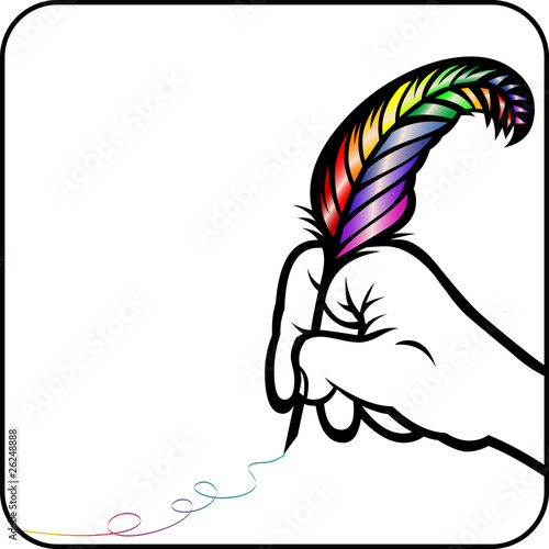 Writing Hand vector