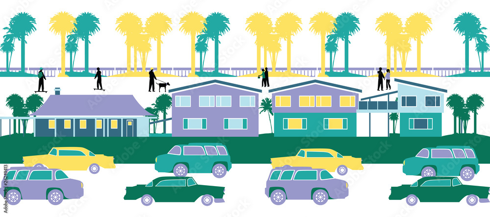 Naklejka premium housing society