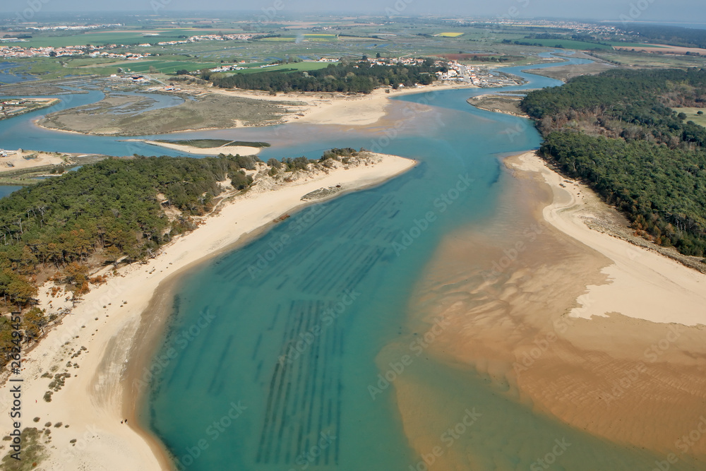 Estuaire du Payré et le Veillon, Talmont saint Hilaire, Vendée (