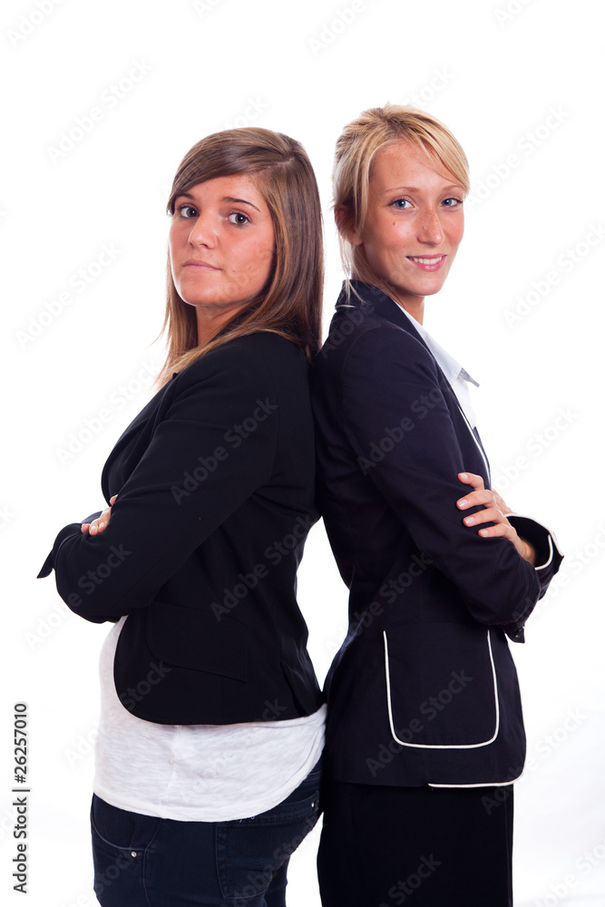 Portrait of Two Young and Nice Businesswoman Portrait of Two Young and Nice Businesswoman