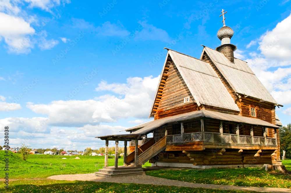 wooden St. Nicholas church in Suzdal kremlin, Russia wooden St. Nicholas church in Suzdal kremlin, Russia