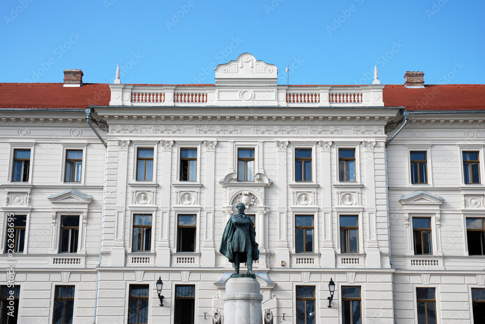 Obraz premium Kossuth Platz mit historischem Bau