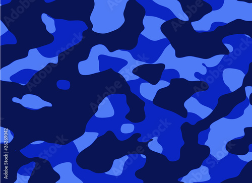 camuflaje azul