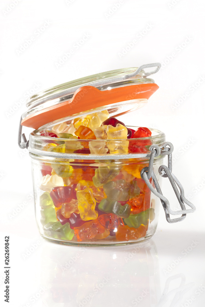 Fotografie GUMMIBÄREN IM GLAS