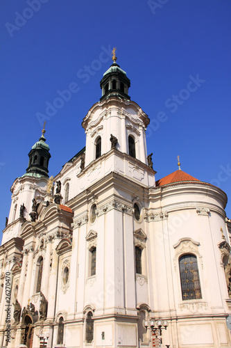 Baroque St. Nicholas' Cathedral on the Oldtown Square in Prague © Kajano