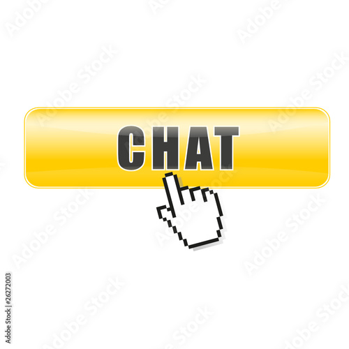 Button Chat orange