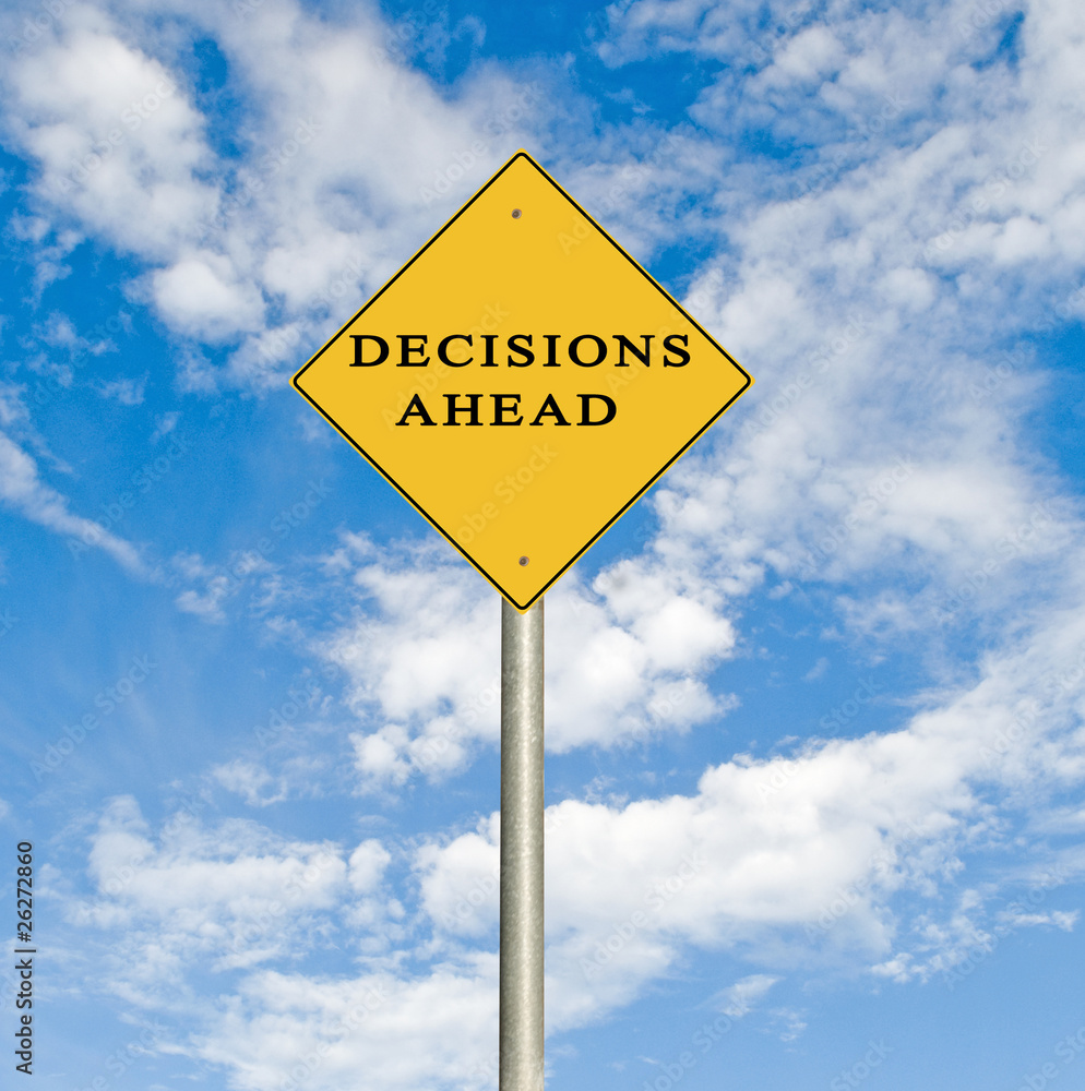 Road sign to decisions