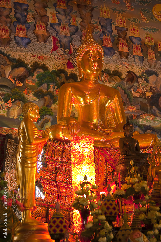 buddha in thai temple