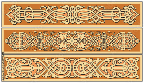 Ancient old russian vector pattern