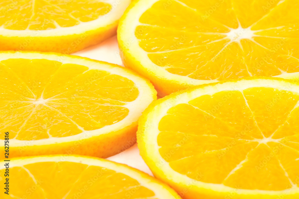 Slices of orange background Slices of orange background