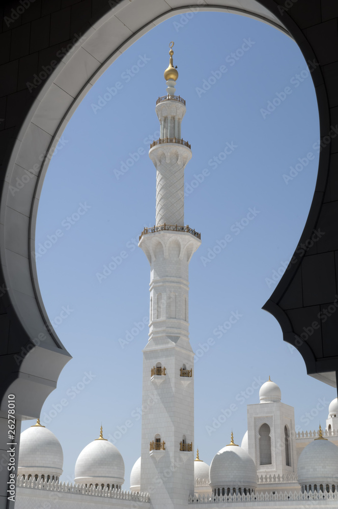 Fototapeta premium Abu Dhabi United Arab Emirates Sheikh Zayed Mosque