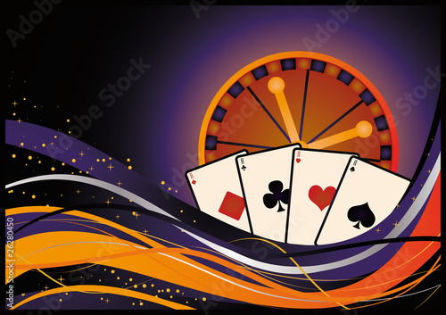 Casino poker card, vector