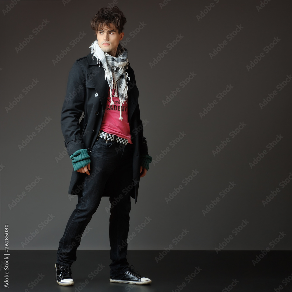 Young Male Model Posing Studio Shoot Stock Photo 475562704 | Shutterstock