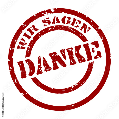 stempel wir sagen danke I