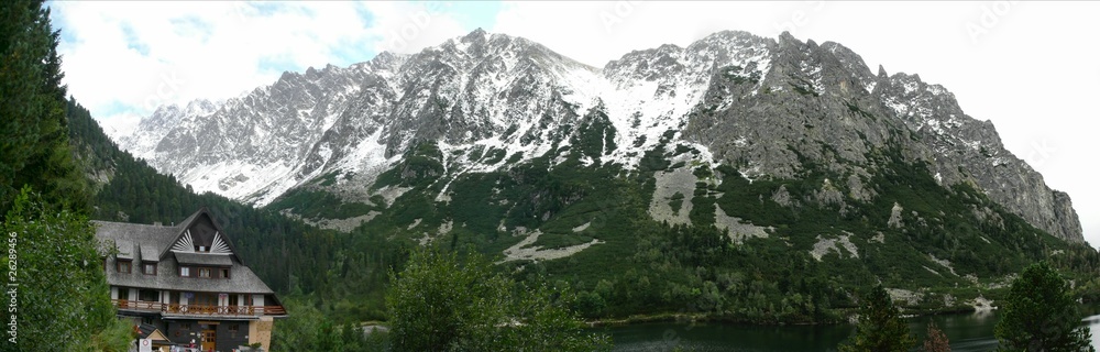 Fototapeta premium Panorama in Popradske Pleso