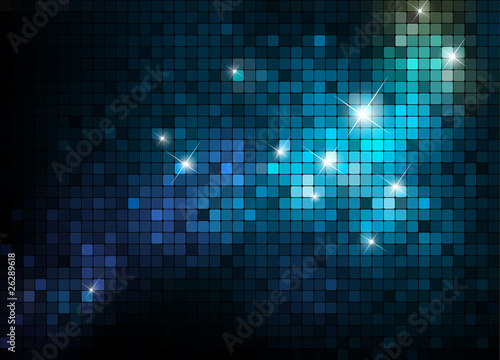 blue mosaic background