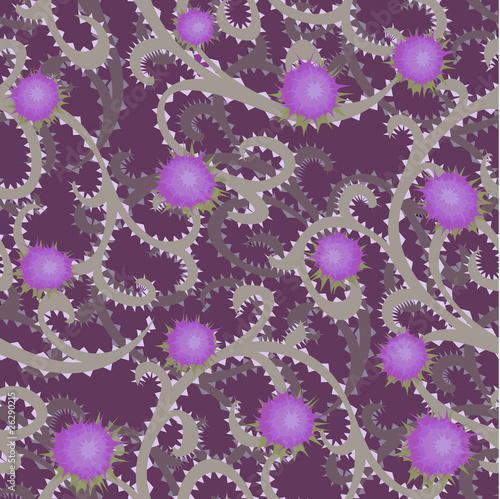 thistle seamless background