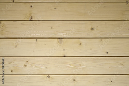 White washed pine board cabin wall