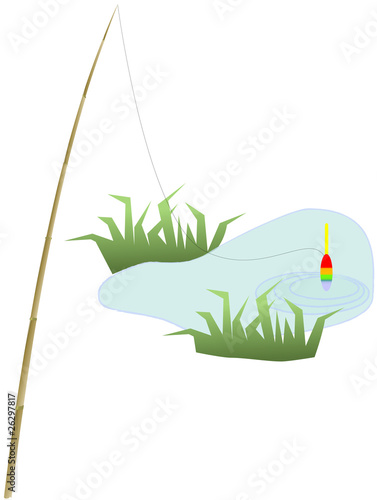 fishing rod cartoon