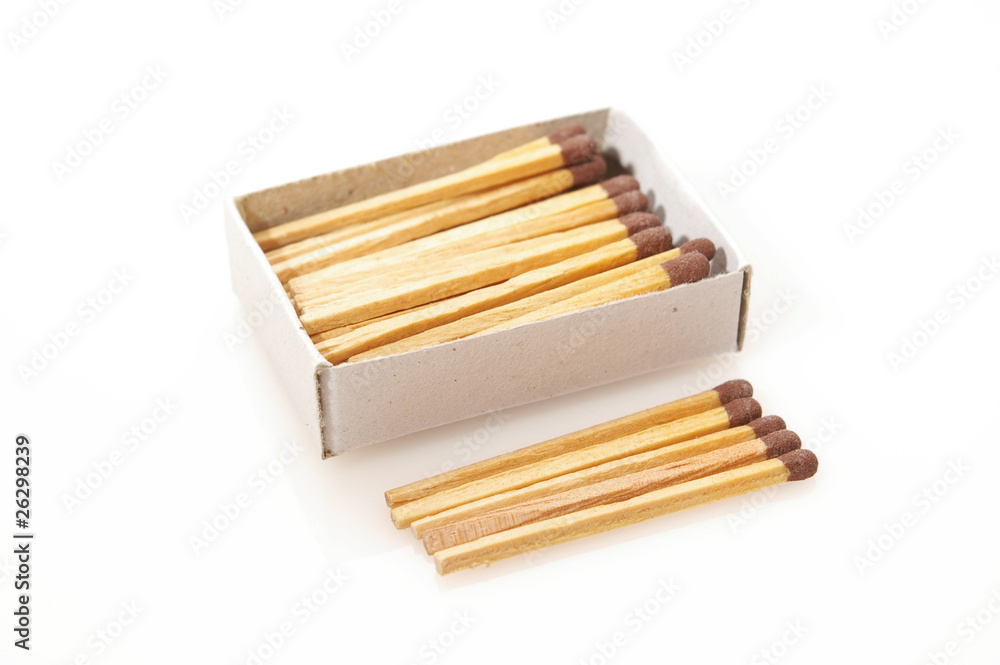 Matches isolated on white background