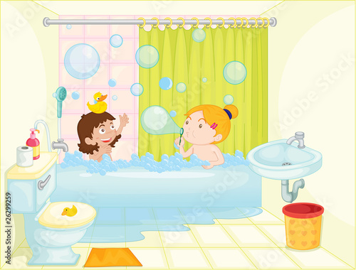 girl in bath tub