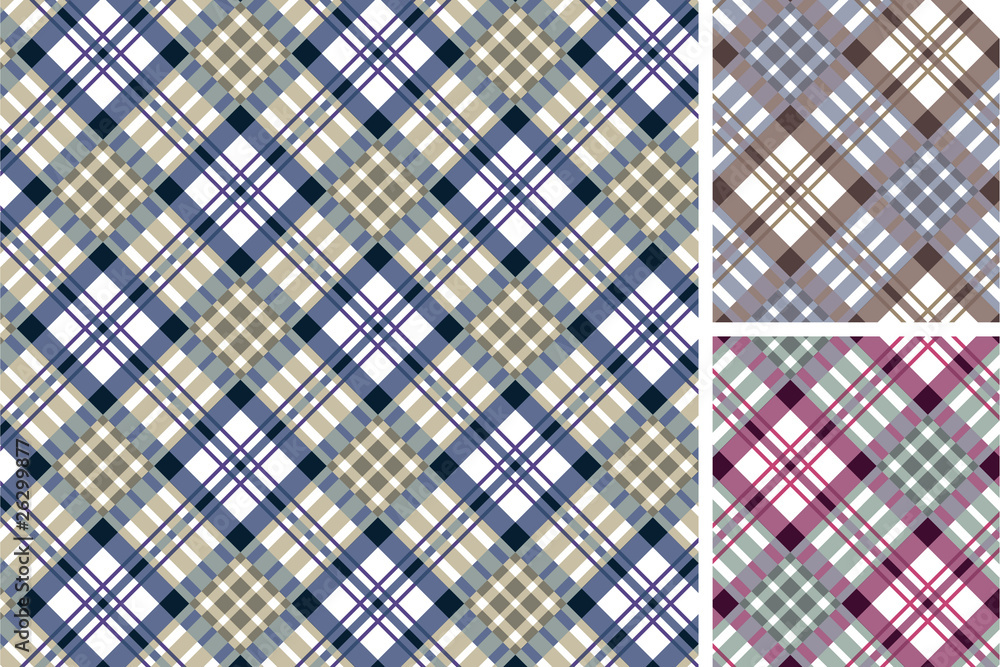 Set of scottish styled pattern Set of scottish styled pattern