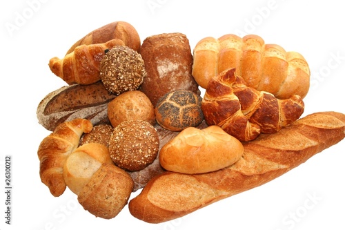 Verschiedene Brote und Gebäck