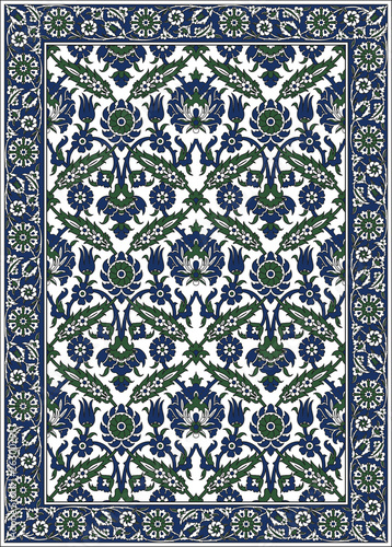 Persian detailed vector carpet