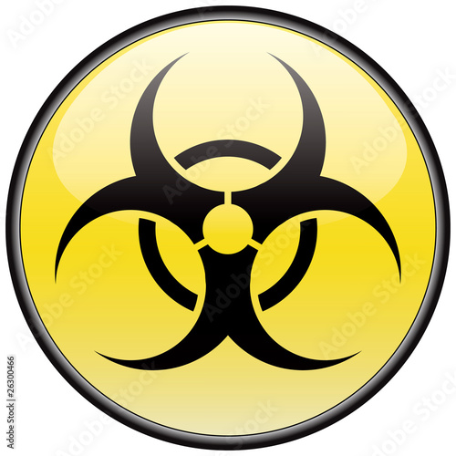 Biohazard vector round hazardous sign