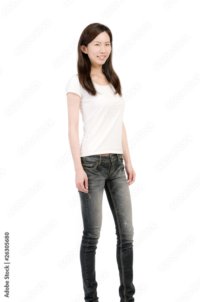立つ女性 立つ女性