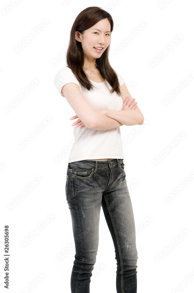 立つ女性 立つ女性