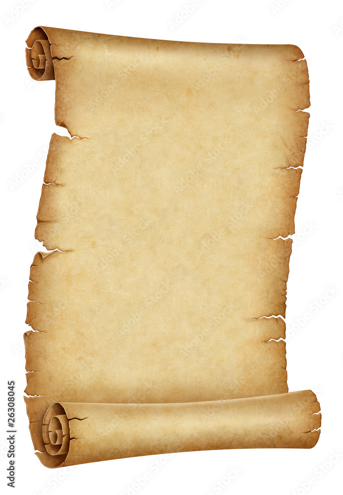 Old parchment scroll