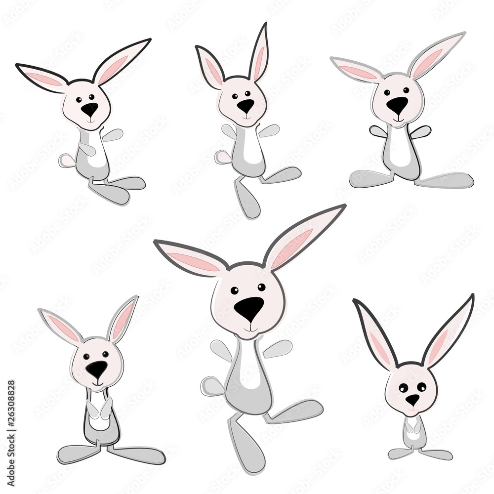 set of rabbits set of rabbits