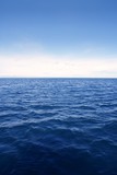 Blue simple clean seascape sea view in vertical