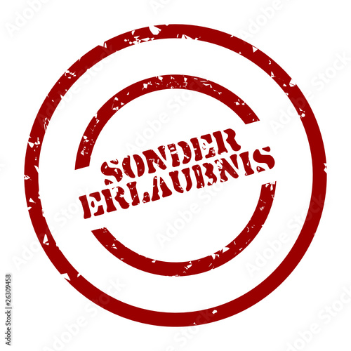 stempel sondererlaubnis I