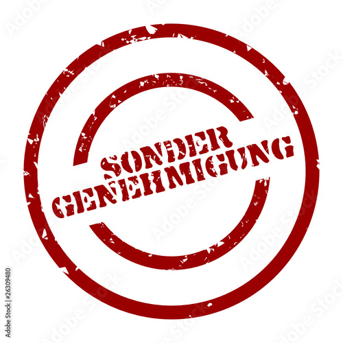 stempel sondergenehmigung I