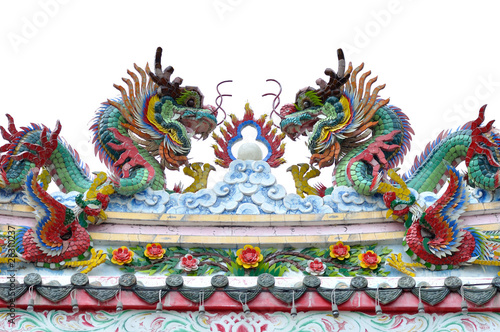 Wallpaper Mural Dragon statue on roof of chinese temple Torontodigital.ca