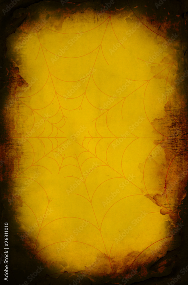 grunge halloween spiders web background