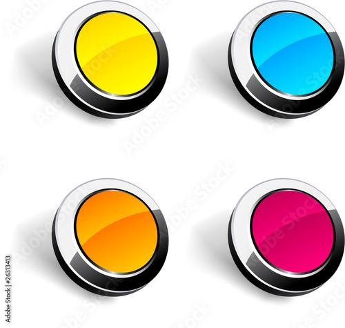 Free Download Round 3d buttons. - GFXLoad