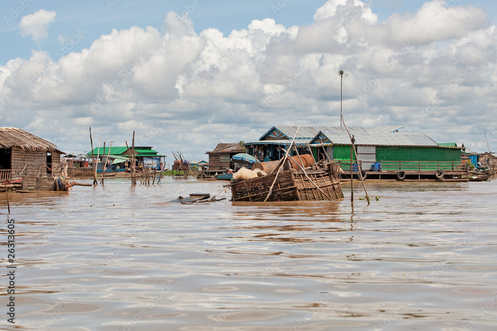 Tonle Sap See in Kambodscha