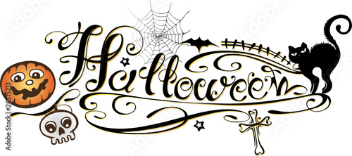 Halloween Schriftzug, Logo, design element