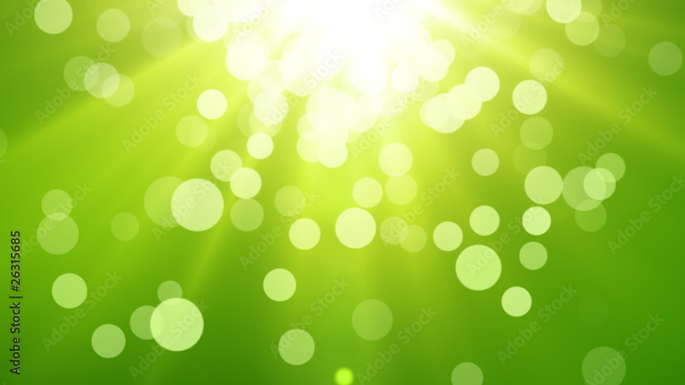 Green Bokeh Out Of Focus Spring Background