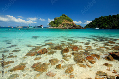 beuatifull beach in thailand photo