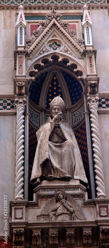 Pope Statue Duomo Cathedral Florence Italy