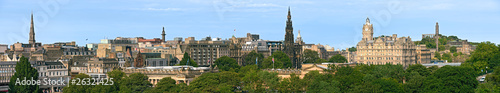 East End of Princes Street, Edinburgh, Scotland, panorama
