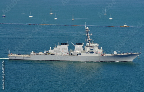 The USS Higgins (an Arleigh Burke-class Destroyer) photo