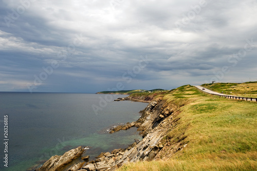 Rocky coast of Cape Breton Highlands, Nova Scotia