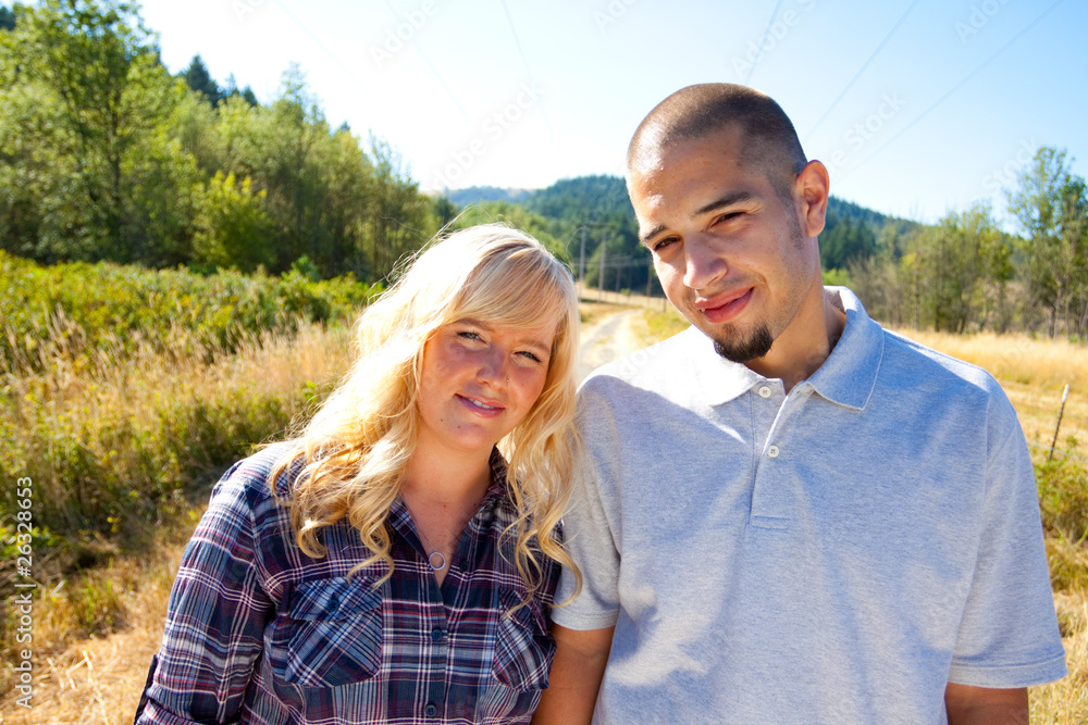 Fototapeta premium Young Engaged Couple