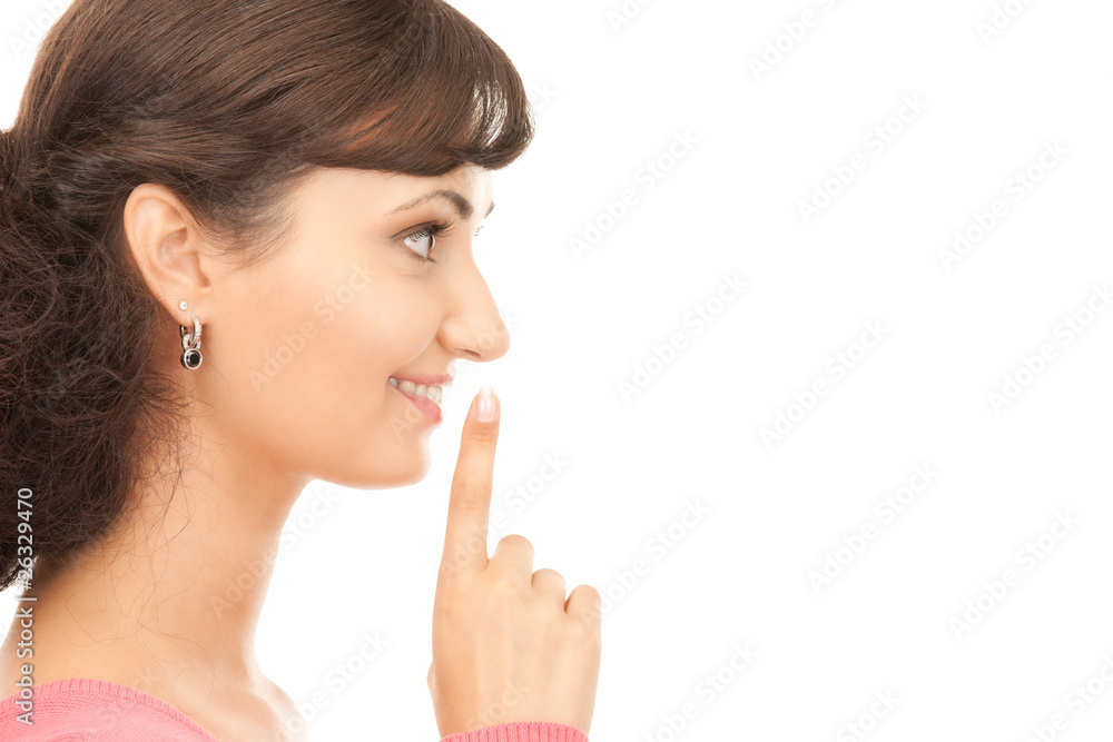 finger on lips finger on lips